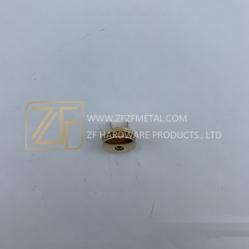 20mm Light Gold Metal Button Brass Magnet For Bag Lock