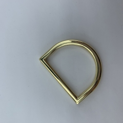 38mm Light Gold Metal D Ring Bag Ring for Handbag