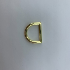 20mm High Grade Light Gold D Shape Ring Buckle Strap Hardware for Handbag