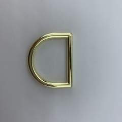 32mm Light Gold D Shape Ring Buckle Strap Hardware for Handbag