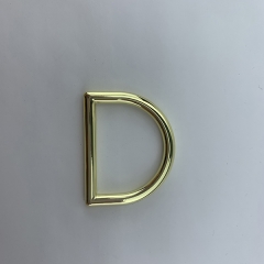 32mm Light Gold D Shape Ring Buckle Strap Hardware for Handbag