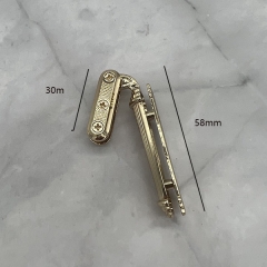 Golden Fashion Stripe Edge Clip