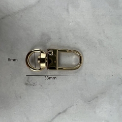 8mm Golden Small Snap Hook