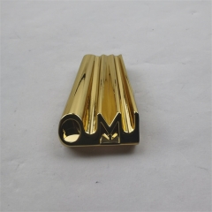 Custom Golden Shape Flute with Letter Magnt Lock For Bag