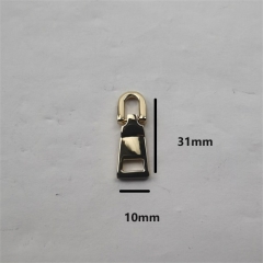 4mm Small Golden Glossy Puller For Bag