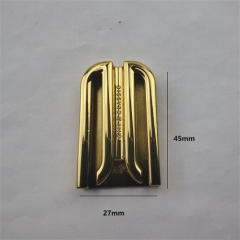 27mm Custom Golden Double Tube Thick Magnet Lock For Bag