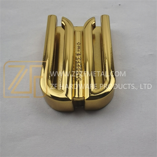 27mm Custom Golden Double Tube Thick Magnet Lock For Bag