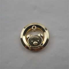 33mm Custom Lightweight Golden Bear Pendant For Bag