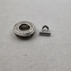 22mm Customized round nickel hook lock with logo for bag