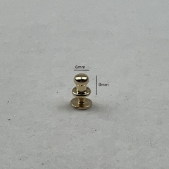 6mm Golden Brass Stud