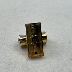 Golden Crystal Bar-Shape Turn Lock