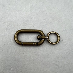 10mm Antique Dark-Gold Oval Snap Hook