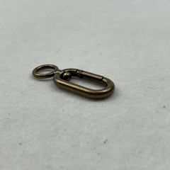 10mm Antique Dark-Gold Oval Snap Hook