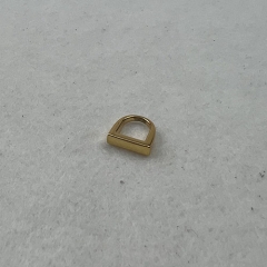 8mm Golden Small D Ring