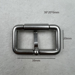 38mm Antique Silver Zin Alloy Roller Buckle